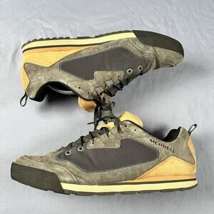 Merrell Burnt Rock Travel Mens Size 12 Sneakers Geay Suede Travel Sneaker J95237